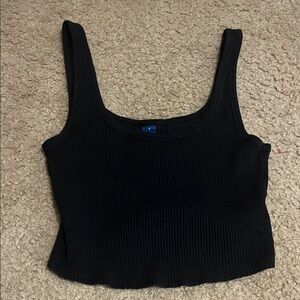 Old Navy Black Ribbed Tank Top